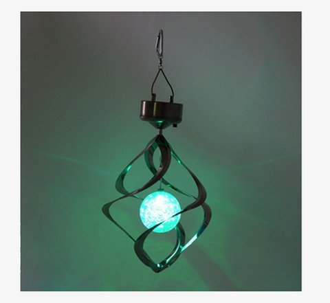 Image of LED Color Changing Solar Wind Chime Light