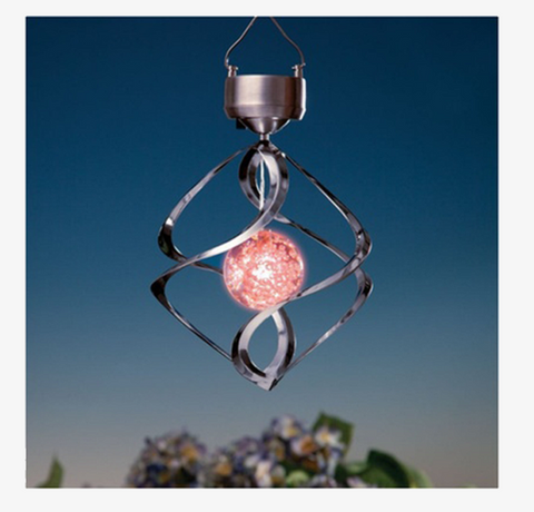 Image of LED Color Changing Solar Wind Chime Light