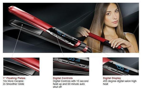 Image of Professional Steam Hair Straightener-Exquisite Box