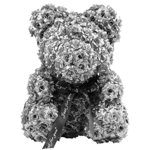 Image of Classic Roses Bear - Silver