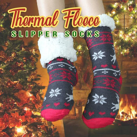 Image of Thermal Fleece Slipper Socks